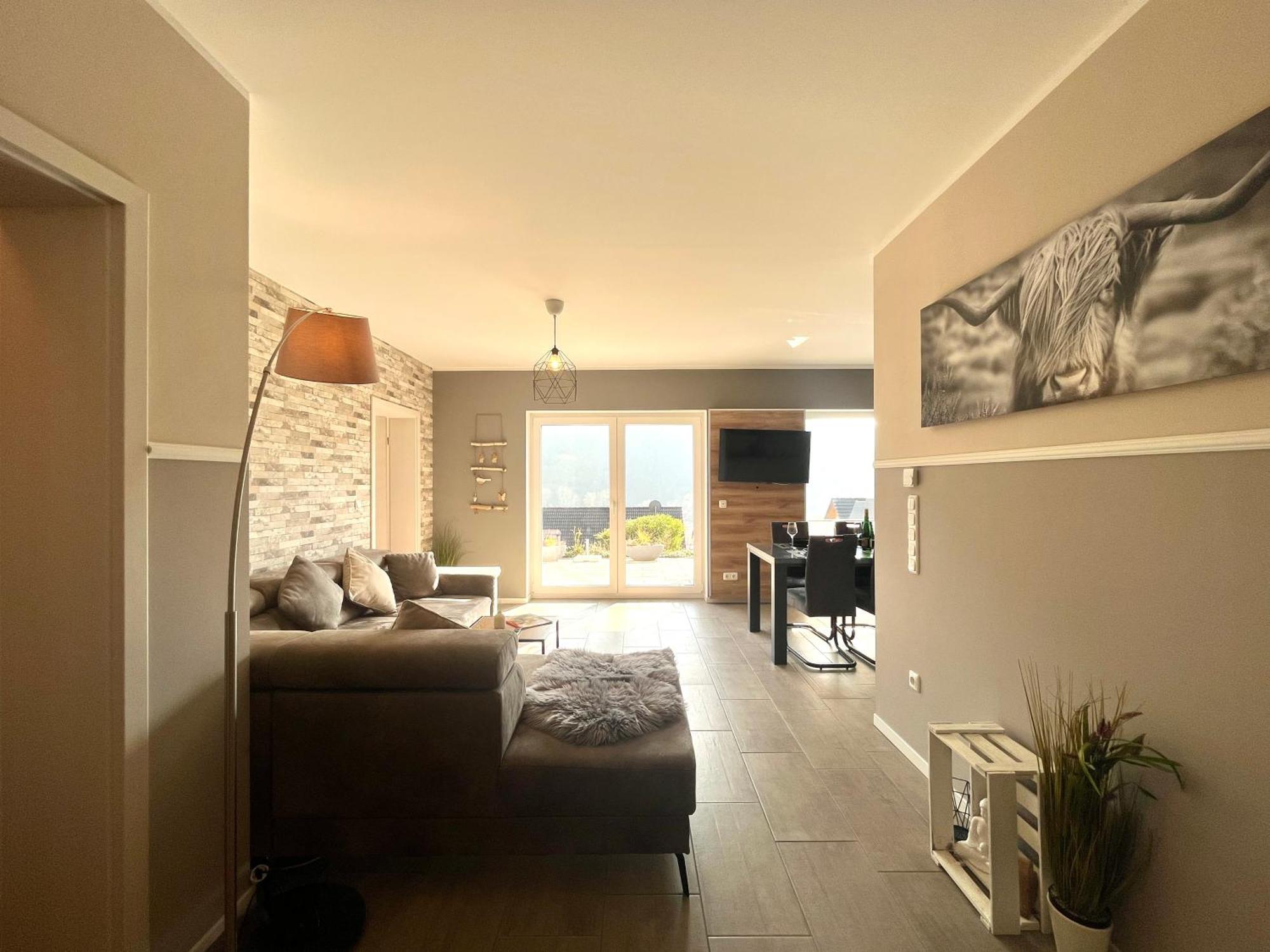 Ferienwohnung Sonnenterrasse, 1-4 Personen, 2 Schlafzimmer, Grosse Terrasse Müden Kültér fotó
